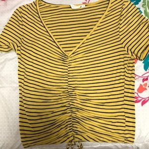 Yellow Stripped Top